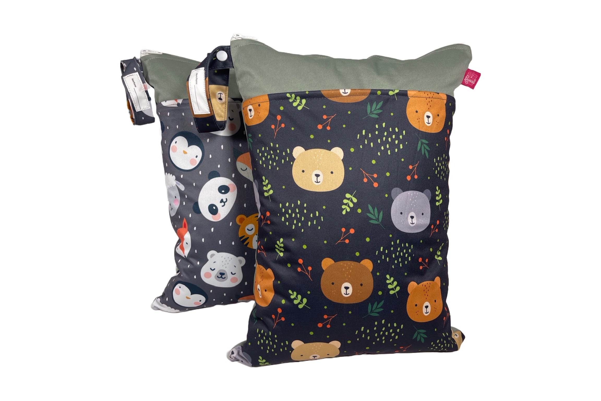 Kitastarterset „Bären & Tiere“ - Personalisierbare Wetbags