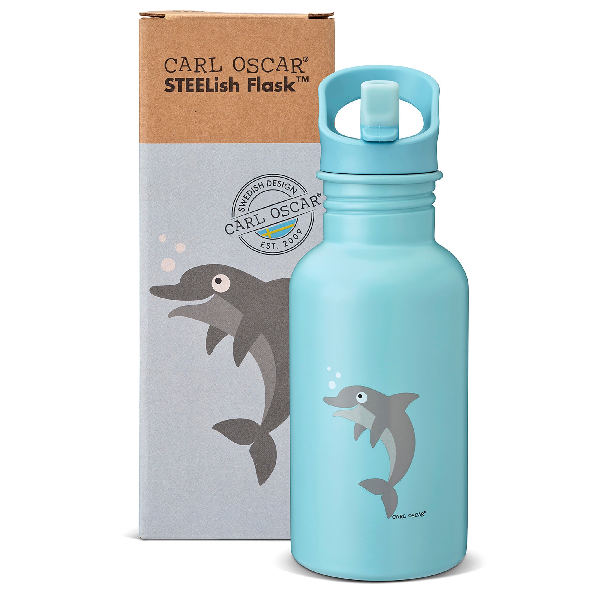 Kinder Trinkflasche aus Edelstahl, Carl Oscar, 500 ml - Panda