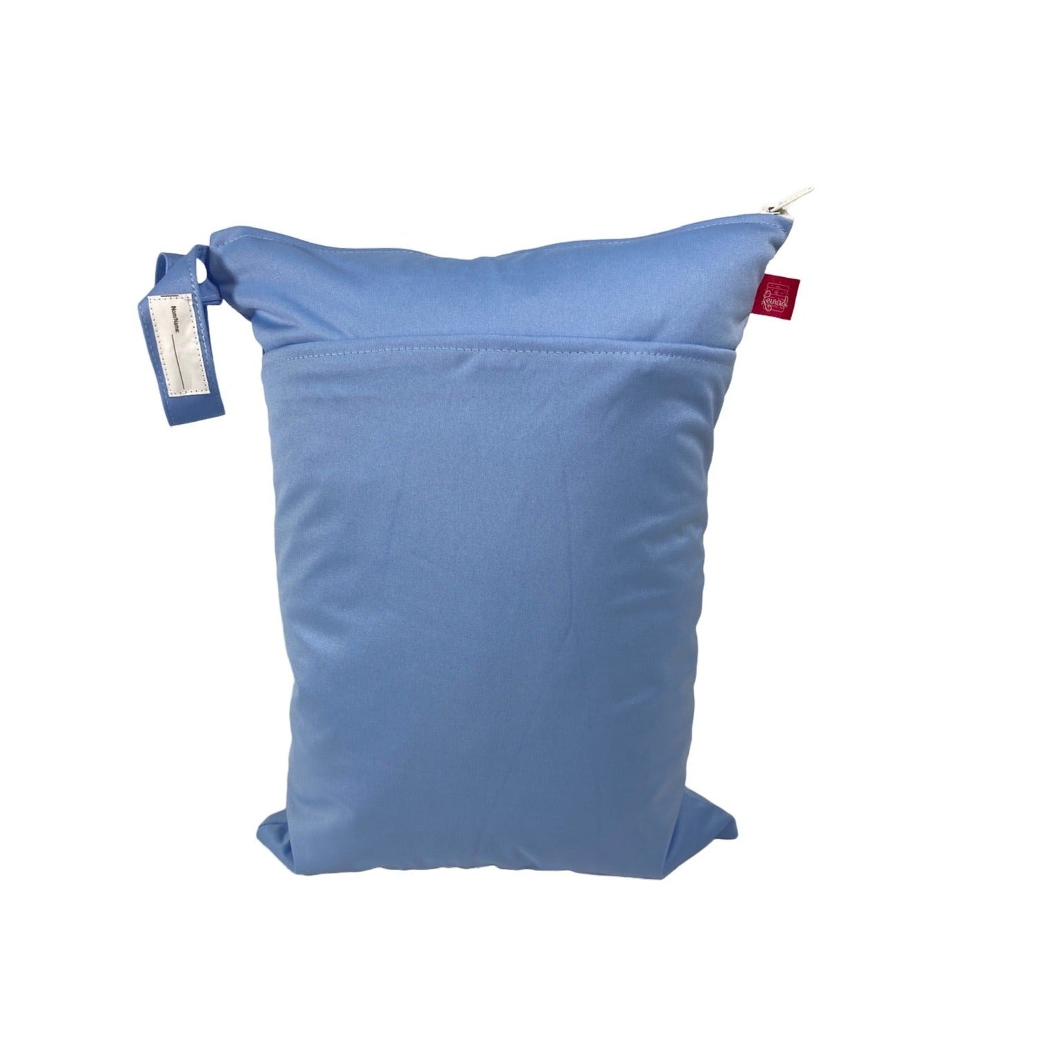 Großer unifarbener Wetbag „Kornblumenblau“ - personalisierbarer Nassbeutel für Urlaub, Sport & Kita