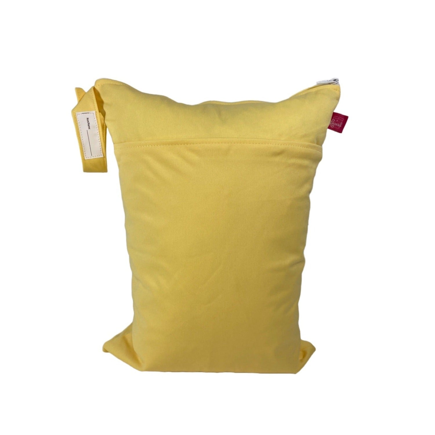 Großer unifarbener Wetbag „Sonnengold“ - personalisierbarer Nassbeutel für Urlaub, Sport & Kita