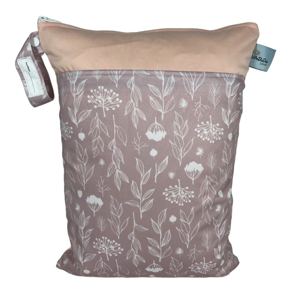 Wetbag „Zweige rosé“ - personalisiertes Geschenk