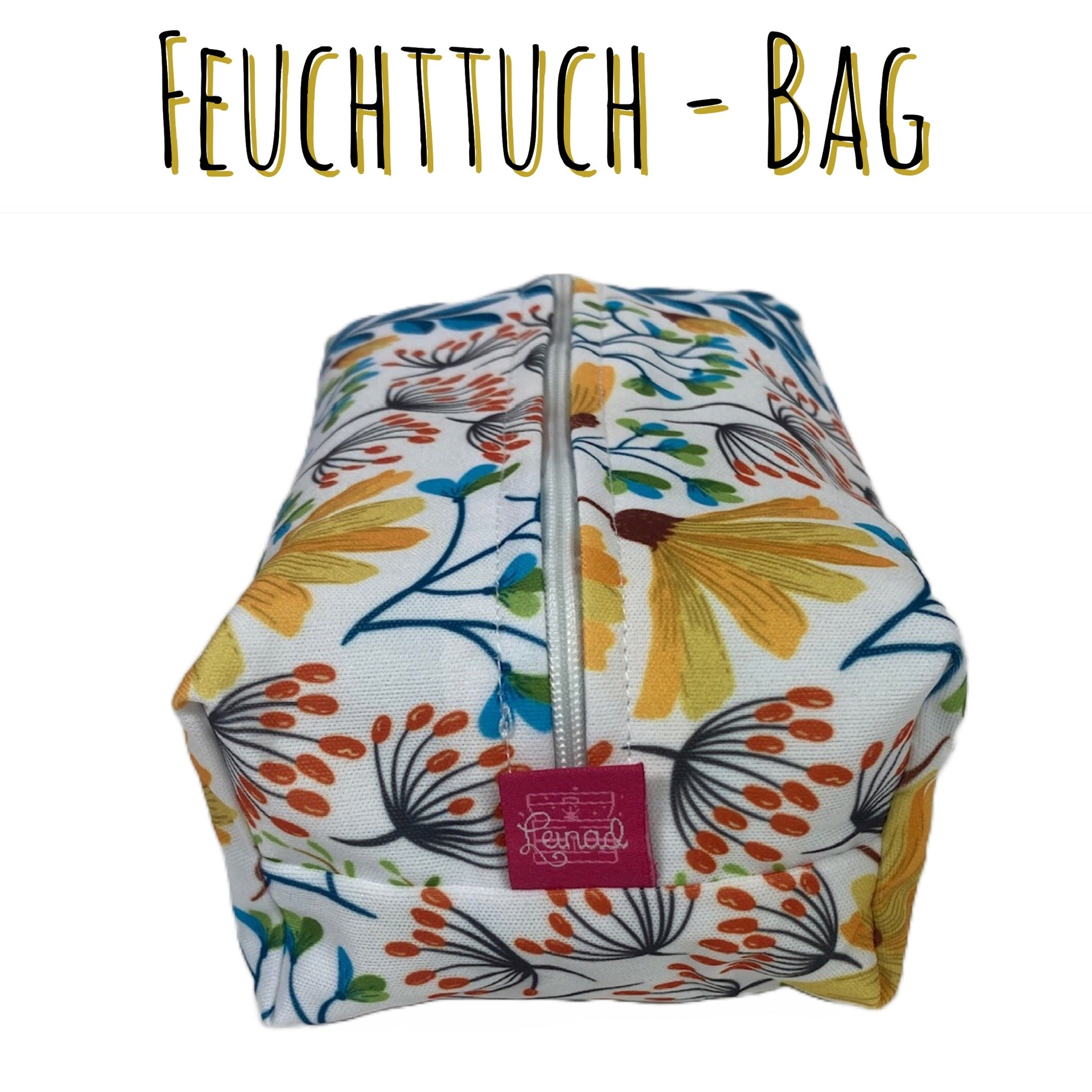 WeBaDa Feuchttuchtasche – auslaufsicher & waschbar - Wildblumen