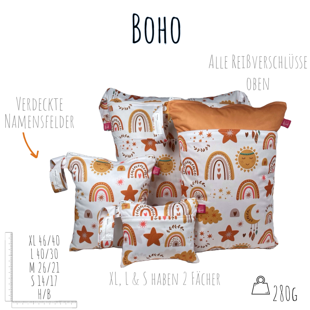 Wetbag Viererset „Boho“ - personalisierbar