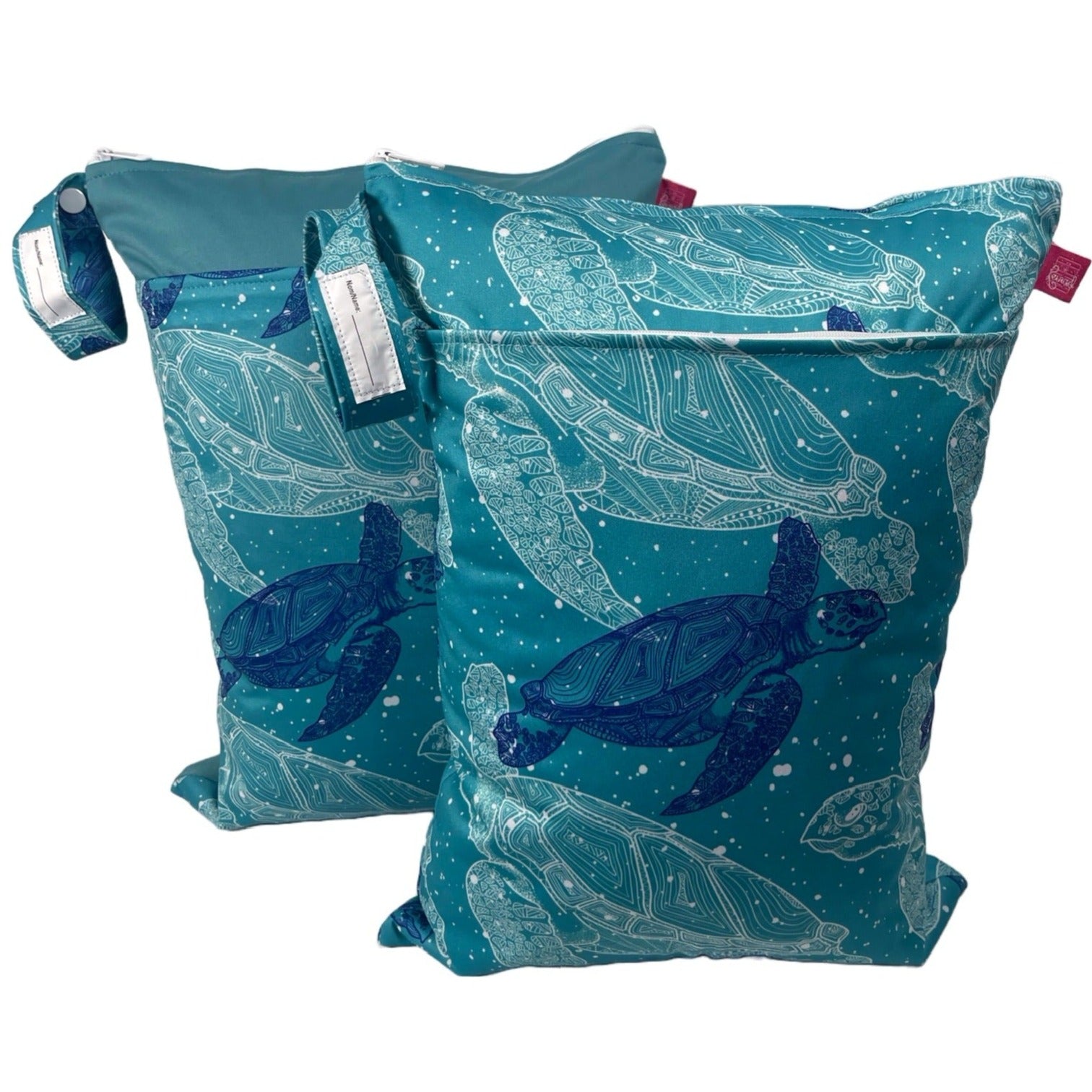 Wetbag Set „Schildkröte“ - waschbare Wäschebeutel