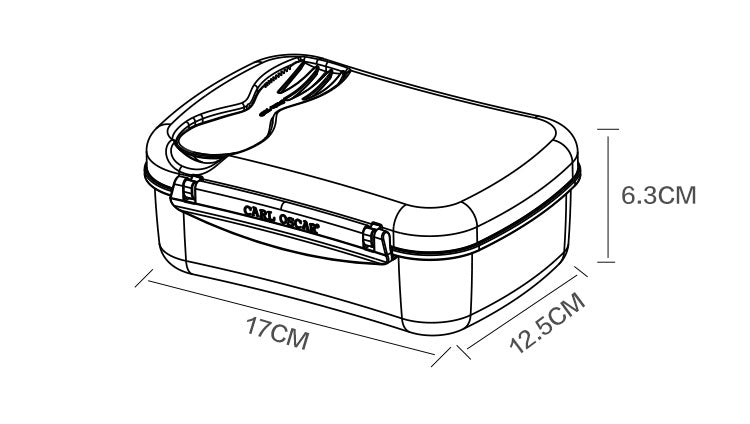 Brotdose mit Kühlakku & Besteck – Limette
