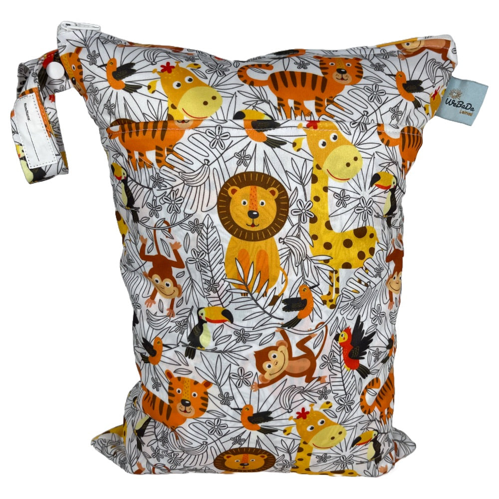 Große NASSTASCHE „Safari“ - WETBAG mit 2 Taschen für Badesachen & Wechselwäsche