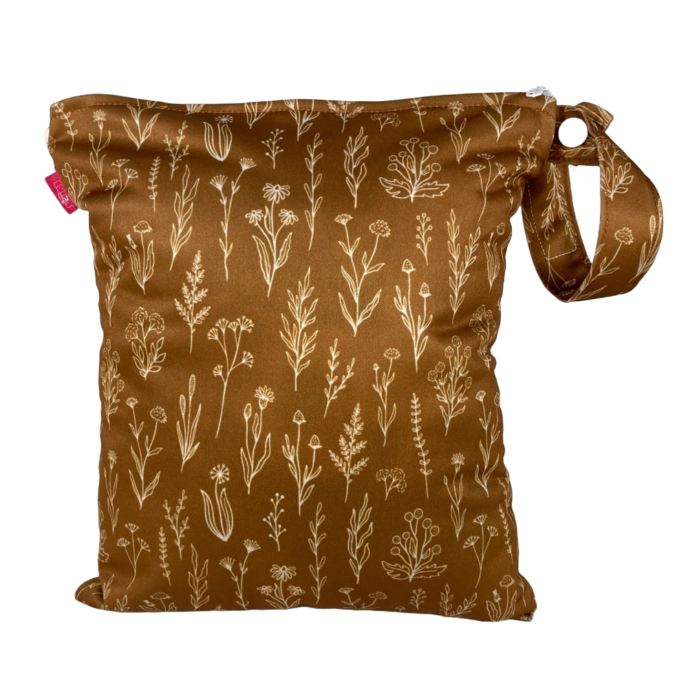Mittelgroße Wetbag "Bronze Zweige"- Für Hygieneprodukte uvm.