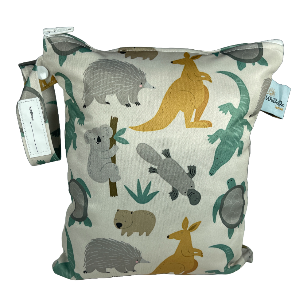 Mittelgroße Wetbag „Australien“ - für Badesachen, Waschlappen uvm.