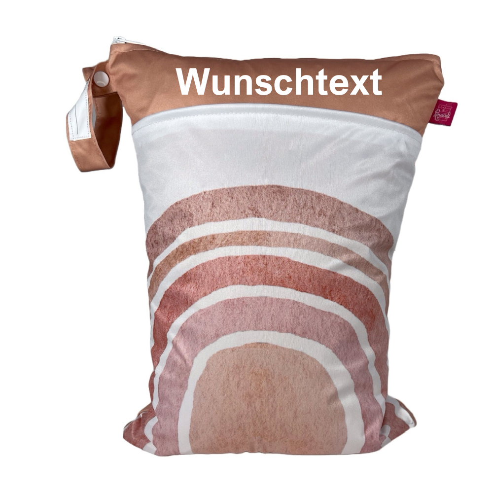 Wetbag Set „Regenbogen“ - Personalisierbare Hygienetaschen