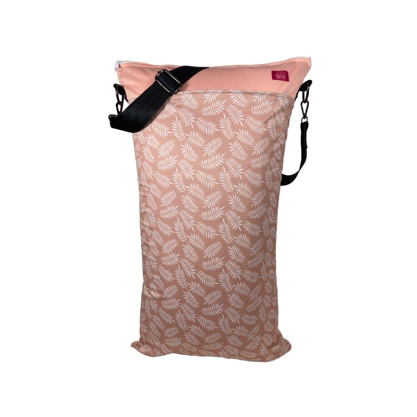 XXL Wetbag Rosa mit Federn – Geruchsdicht & Tragbar