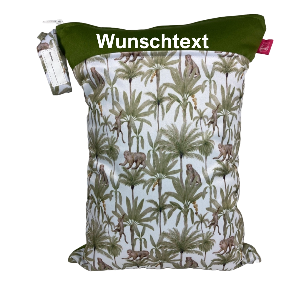 Große Wetbag „Affen“ - personalisierbar