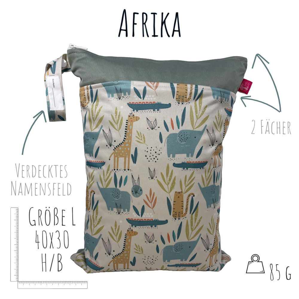 Große Wetbag „Afrika“ - personalisierbar