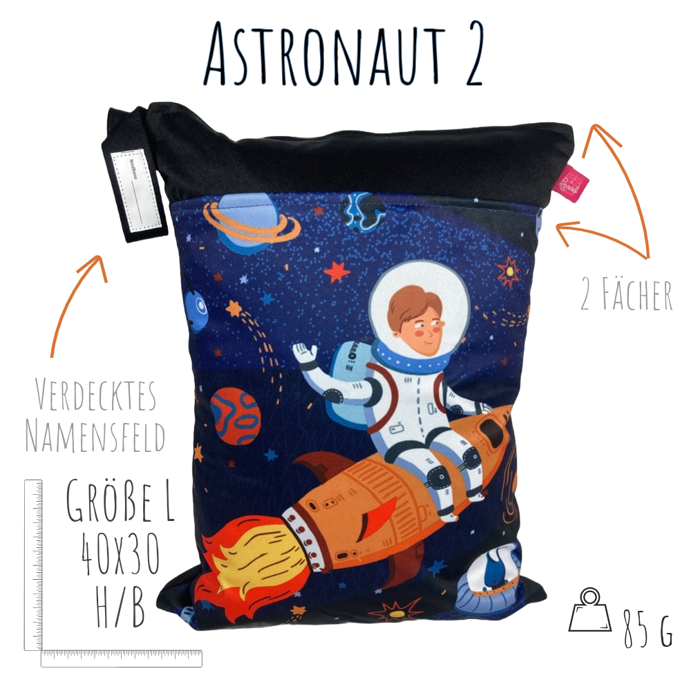 Große Wetbag "Astronaut 2" - personalisierbar