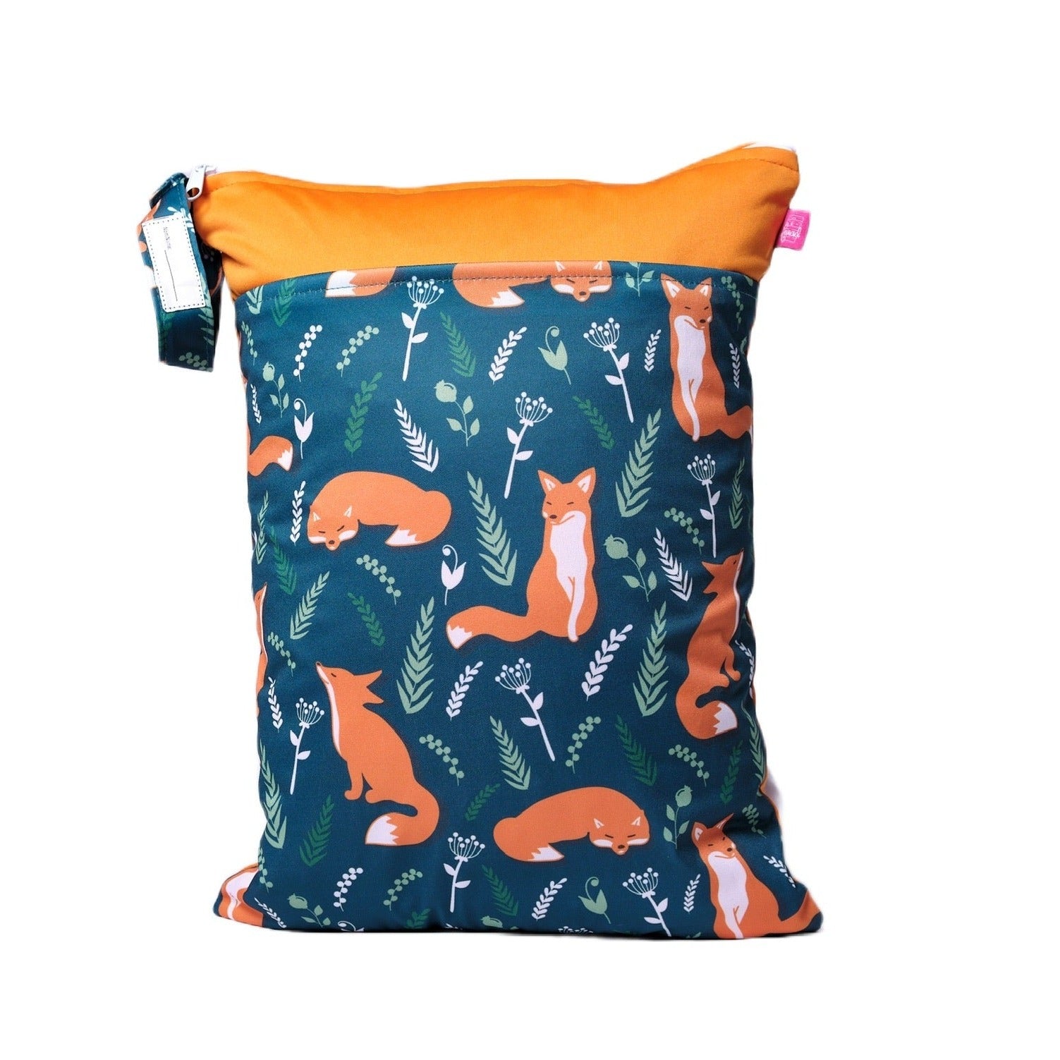 Wetbag Viererset „Füchse“ - personalisierbare Wäschebeutel