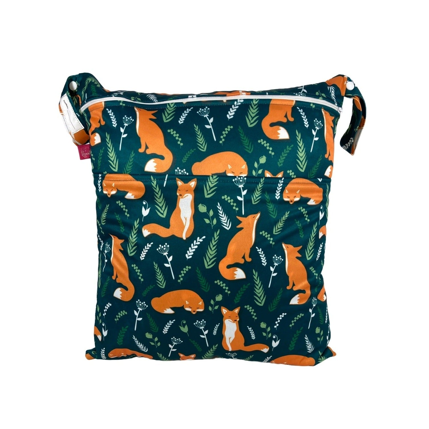 Wetbag Viererset „Füchse“ - personalisierbare Wäschebeutel