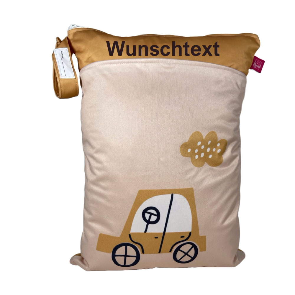 Wetbag Set „Autos“ - Personalisierbare Kitataschen