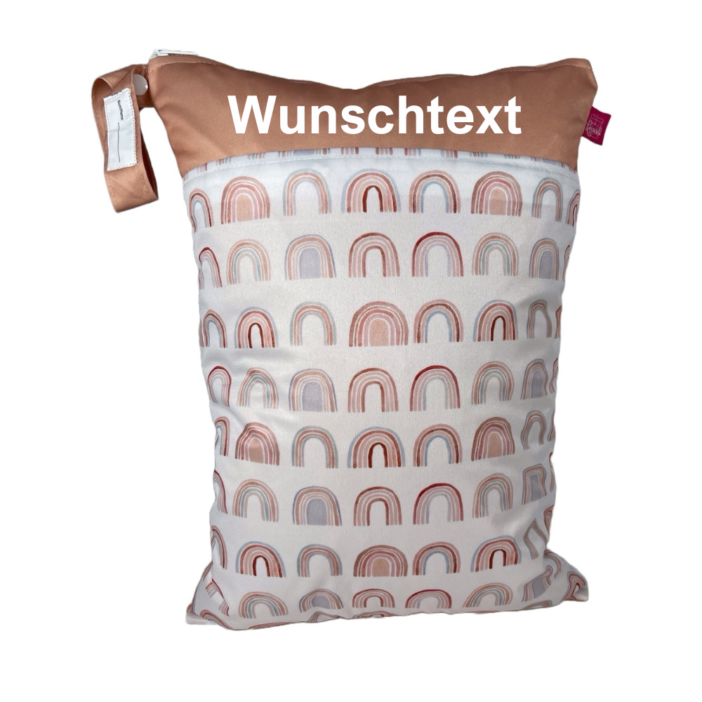 Wetbag Set „Regenbogen“ - Personalisierbare Hygienetaschen
