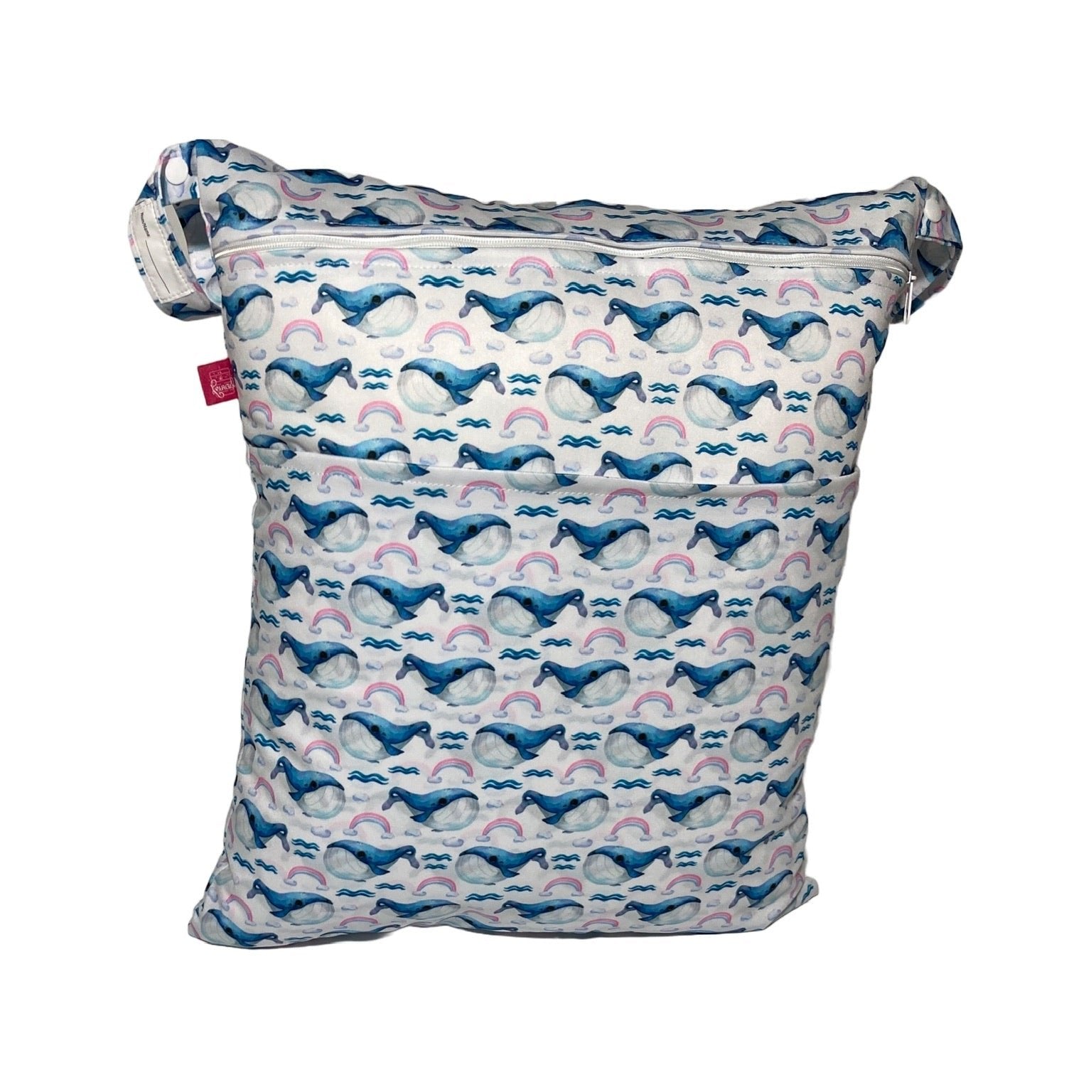 Wetbag Viererset „Wale“ - Wäschebeutel, Nasstaschen, Hygienetaschen
