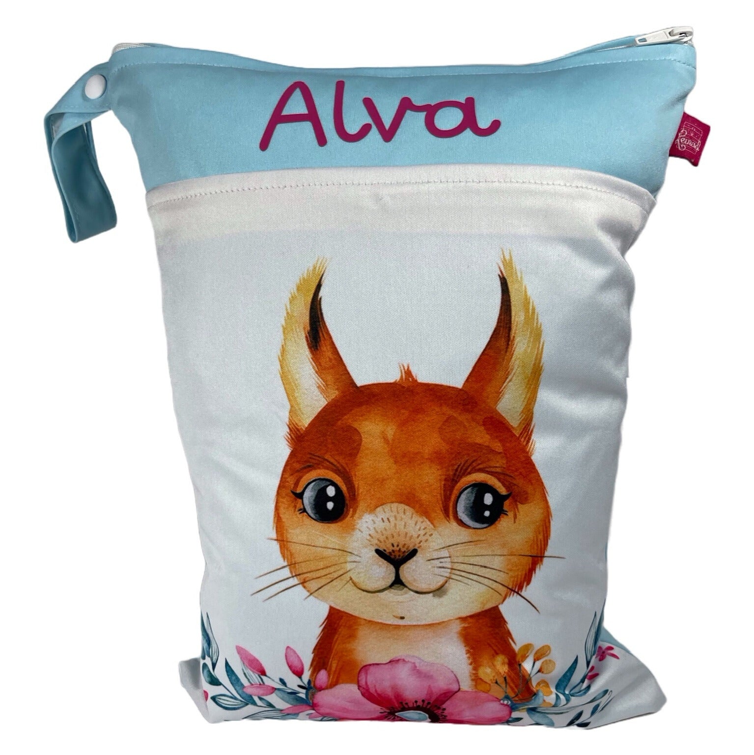 Wetbag mit Personalisierung, Eichhörnchen