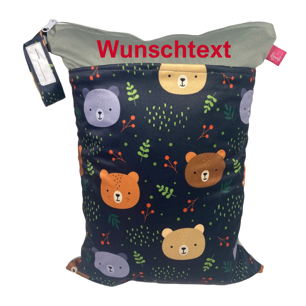 Kitastarterset „Bären & Tiere“ - Personalisierbare Wetbags