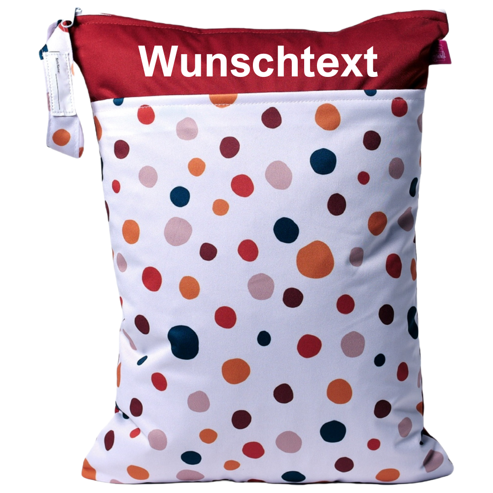 Kitastarterset „Regenbögen & Punkte“ - Personalisierbare Wetbags
