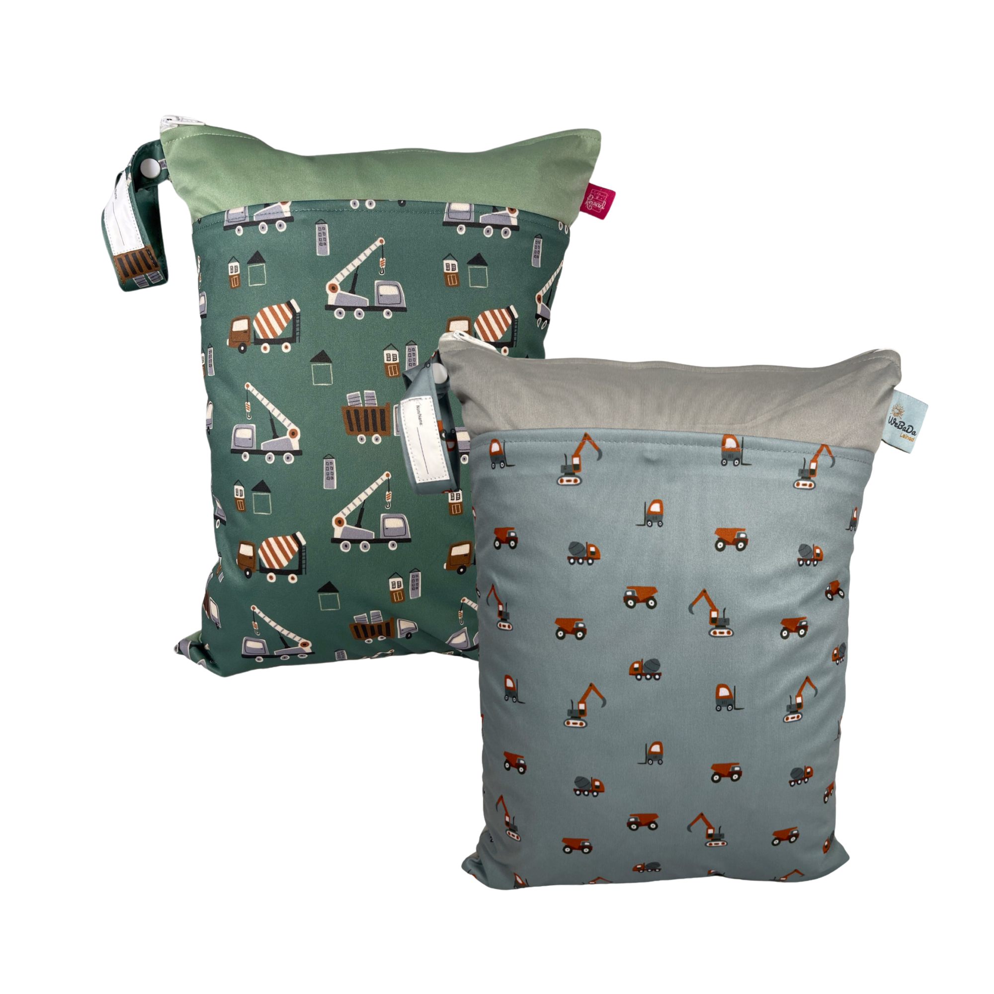 WETBAG mit NAMEN Set - Kitastarterset Baustelle