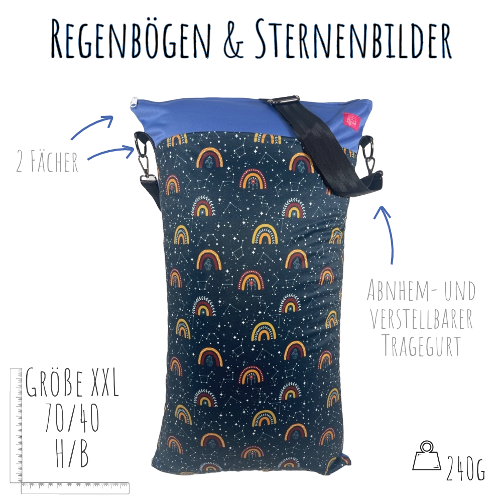 XXL Wetbag „Regenbögen & Sternenbilder“