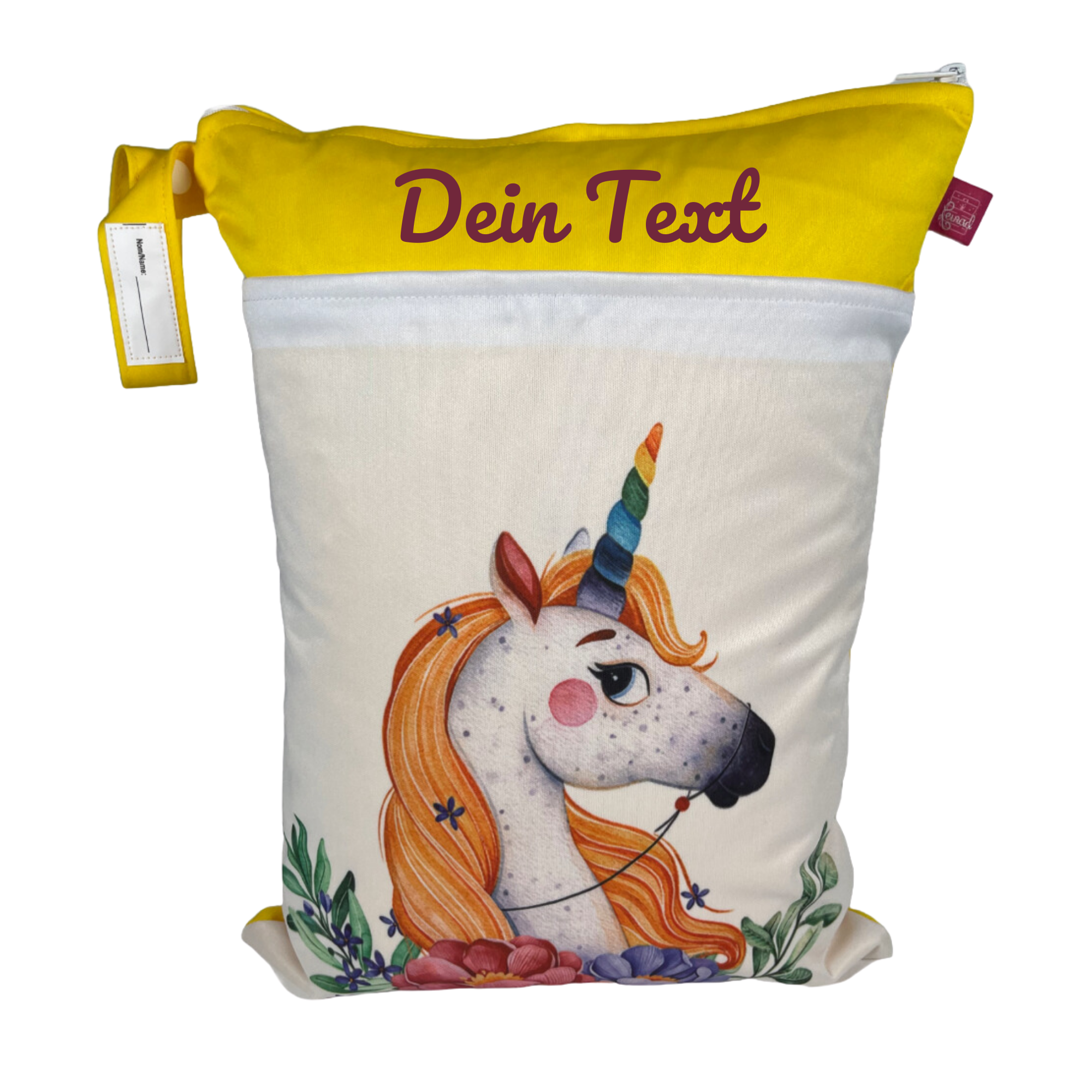 Wetbag "Einhorn"- zur Aufbewahrung von Wechselkleidung für Kindergarten und unterwegs