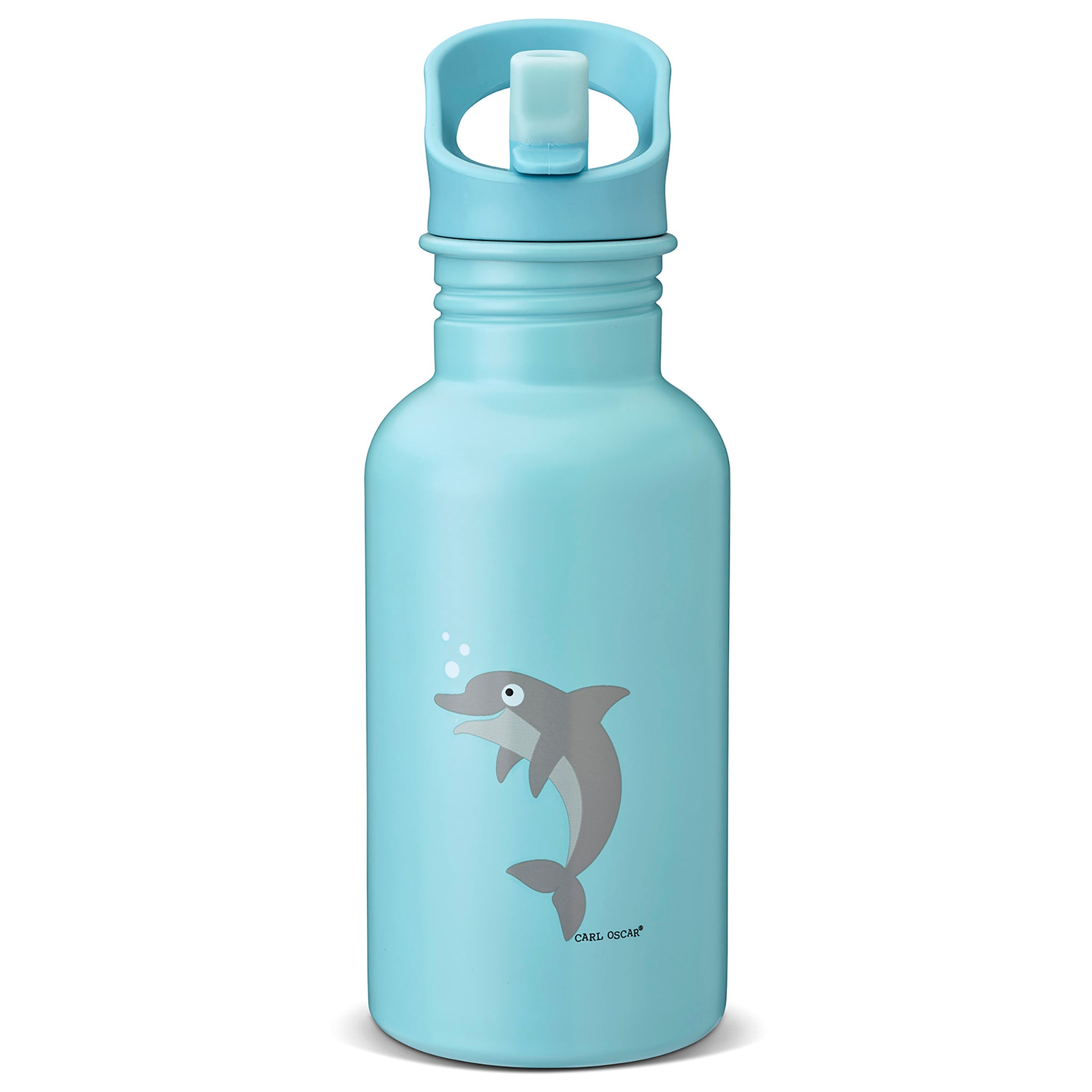 Kinder Trinkflasche aus Edelstahl, Carl Oscar, 500 ml - Delfin