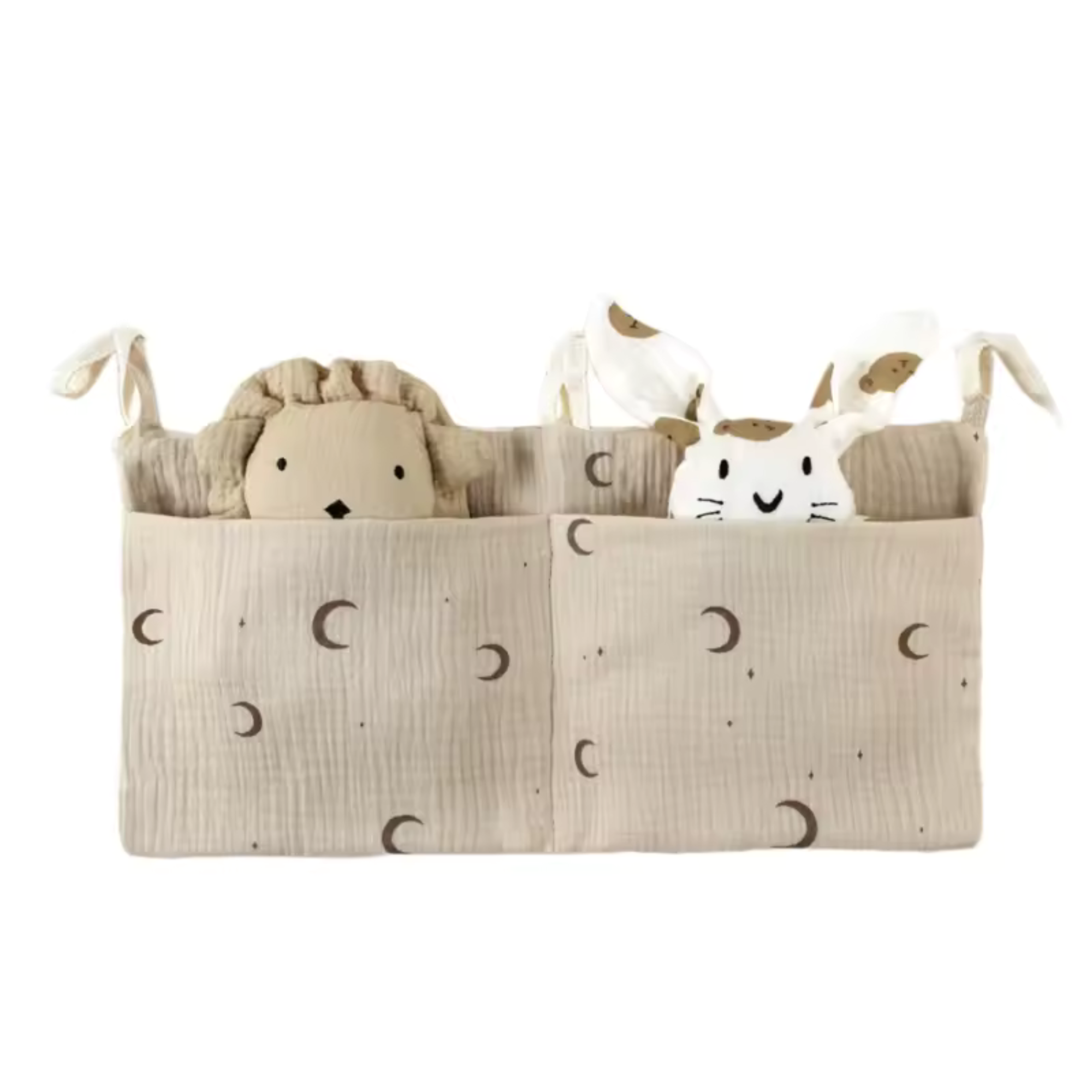 Betttasche aus Musselin - Utensilo für Baby- & Kinderbett