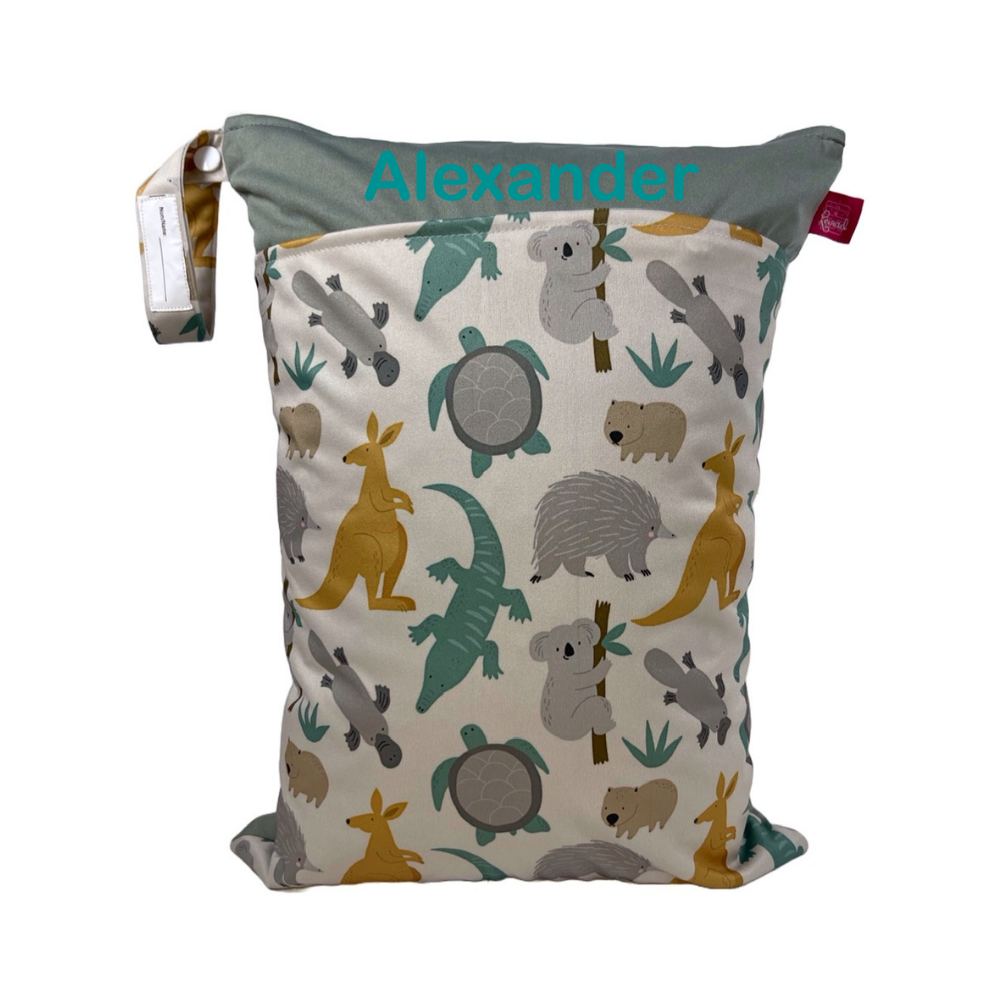 WETBAG SET „Australien“ - geruchsdichte Wäschebeutel für Kita, Reise & Alltag