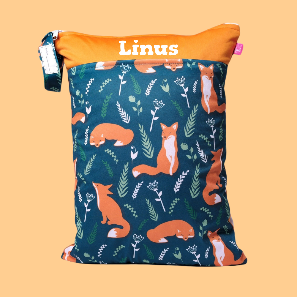 Große Wetbag "Füchse" - personalisierbar