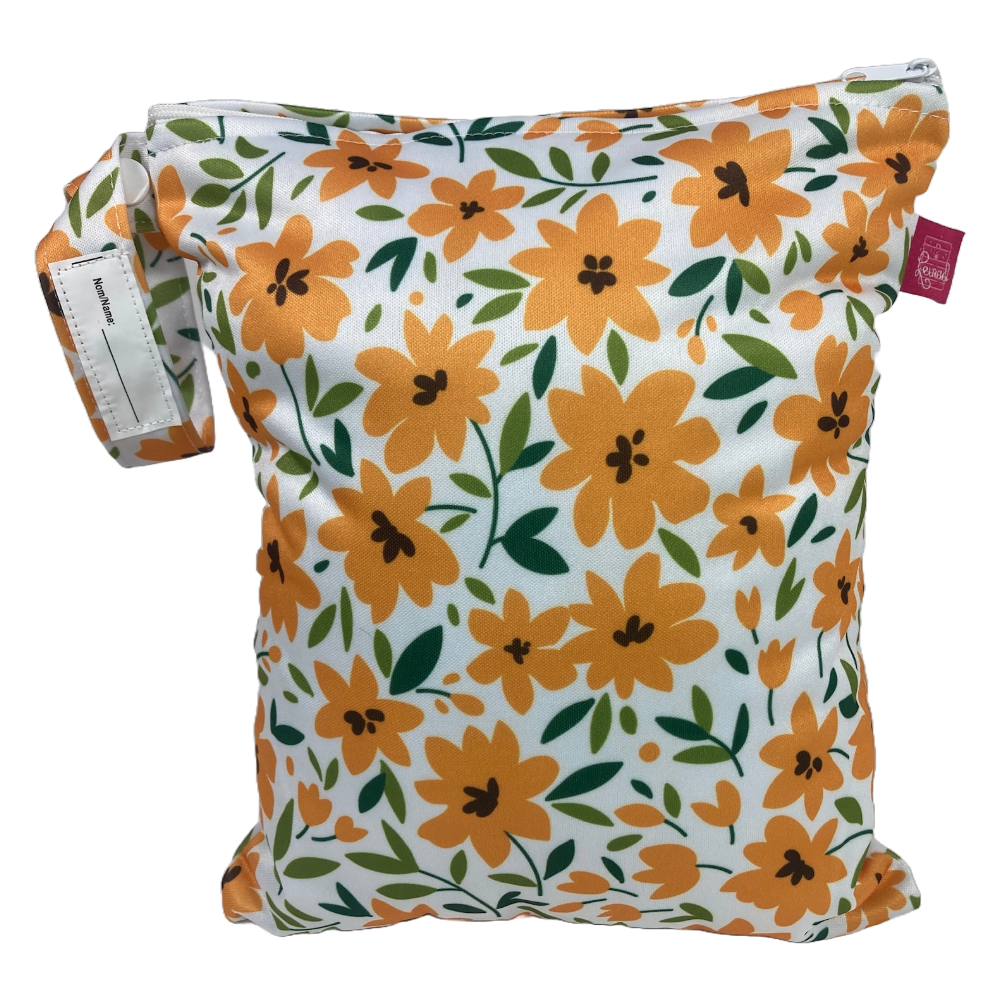 Wetbag Zweierset mittelgroß “Blumen“