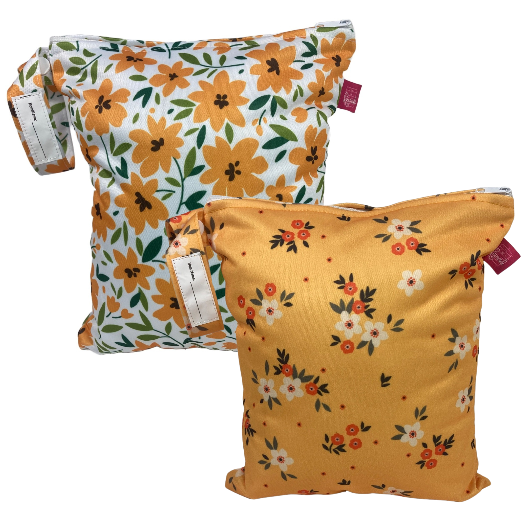 Wetbag Zweierset mittelgroß “Blumen“