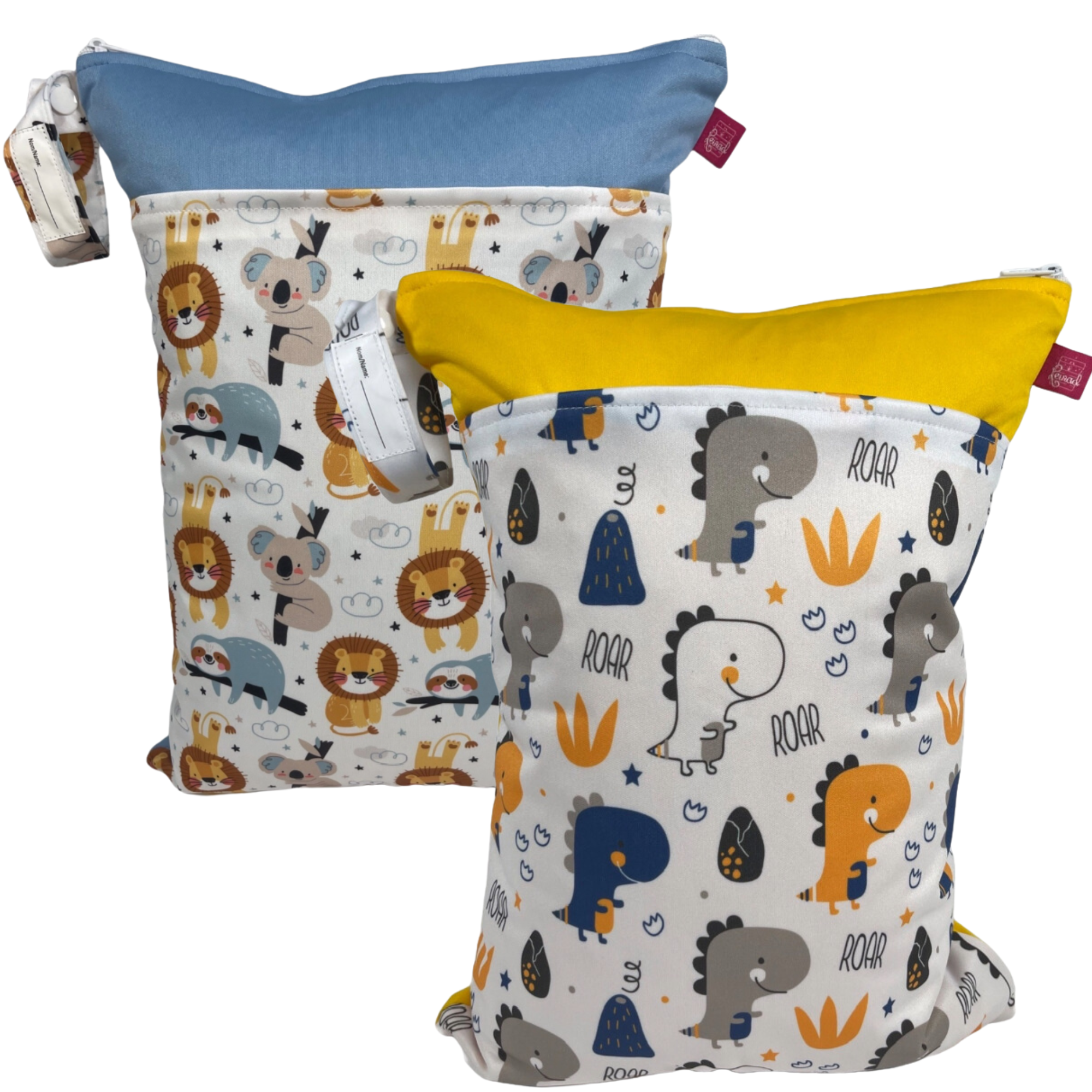 WETBAG mit NAMEN Set - Kitastarterset Dino/Dschungel
