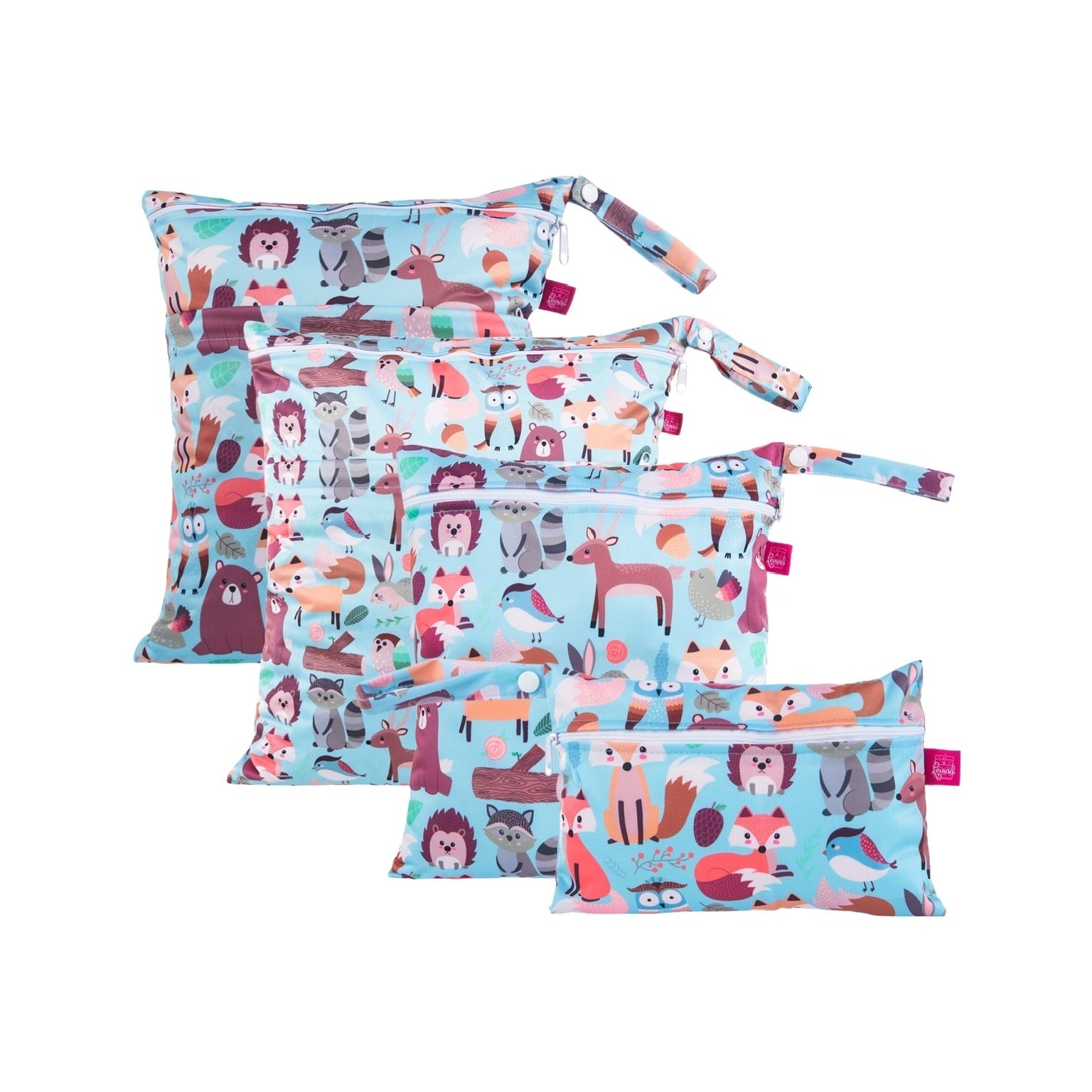 Wetbag Vierersets - Wäschebeutel-Set in verschiedenen Motiven